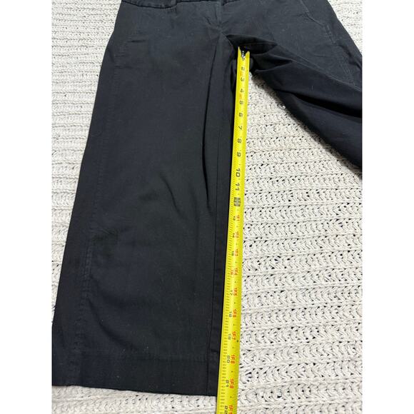 Daisy Fuentes Cropped Dress Pants Stretch Wide Leg Women's Size 4 Onyx Black - Picture 3 of 10